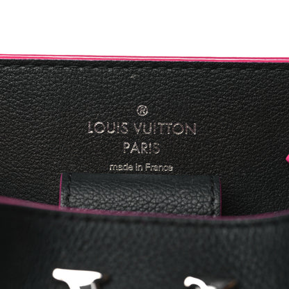 Louis Vuitton Calfskin Lockme Bucket Black 6 of 10