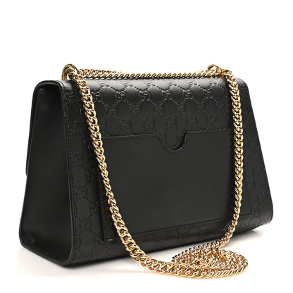 Gucci Guccissima Medium Padlock Shoulder Bag Black 3 of 10