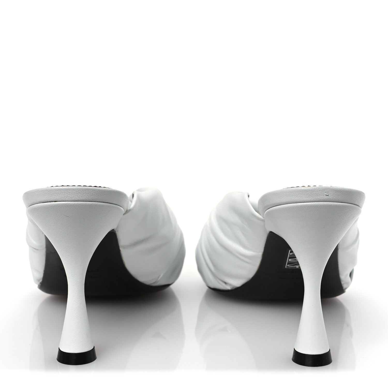 Balenciaga Smooth Nappa Drapy 80mm Sandals 38 White 6 of 13