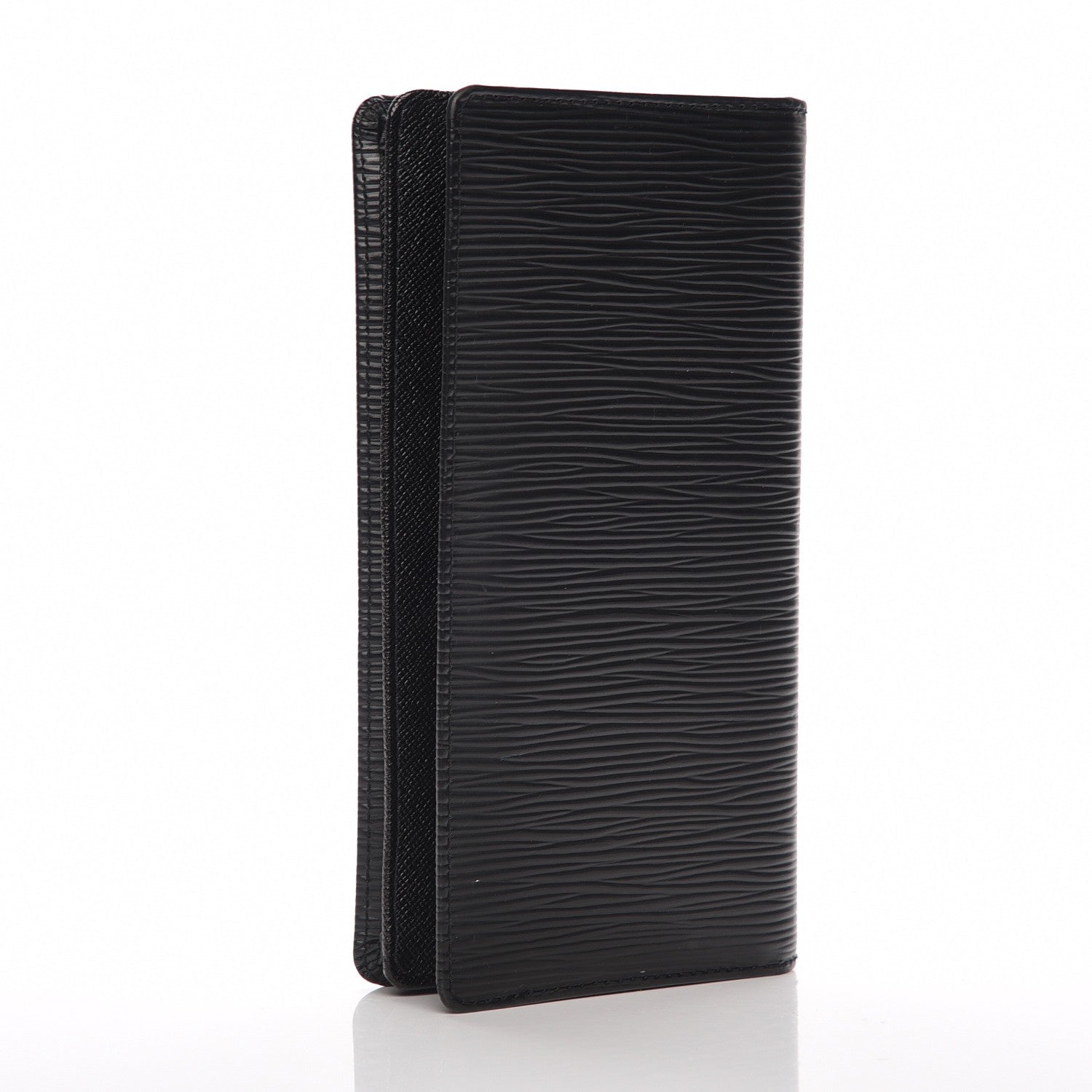 Louis Vuitton Epi Checkbook Organizer Wallet Black 3 of 9