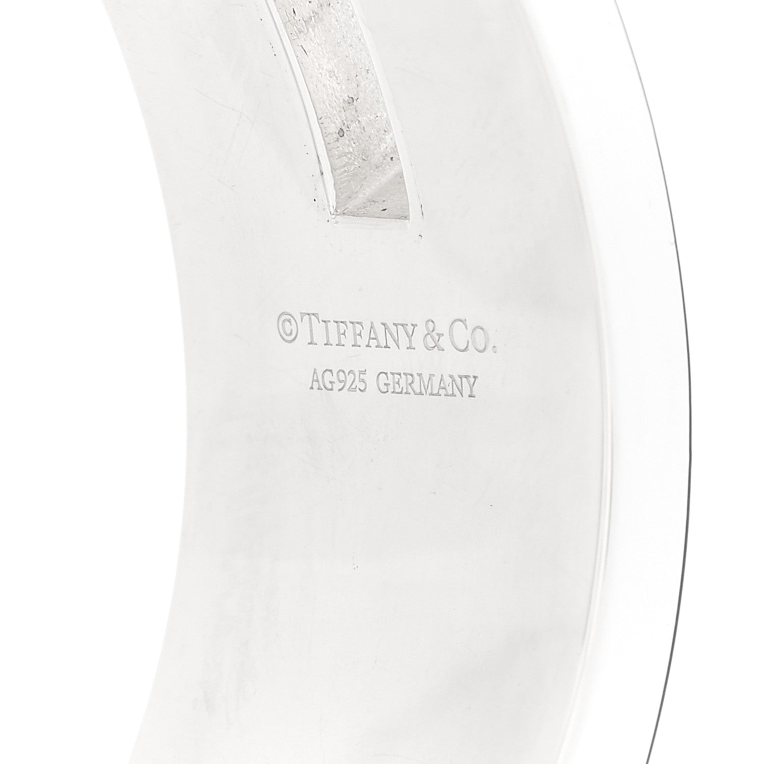Tiffany Sterling Silver T Cutout Cuff Bracelet 3 of 4