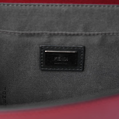 Fendi Vitello Elite Monster Mini Demi Jour Shoulder Bag Ribes Grigio Polvere Carbone 6 of 15