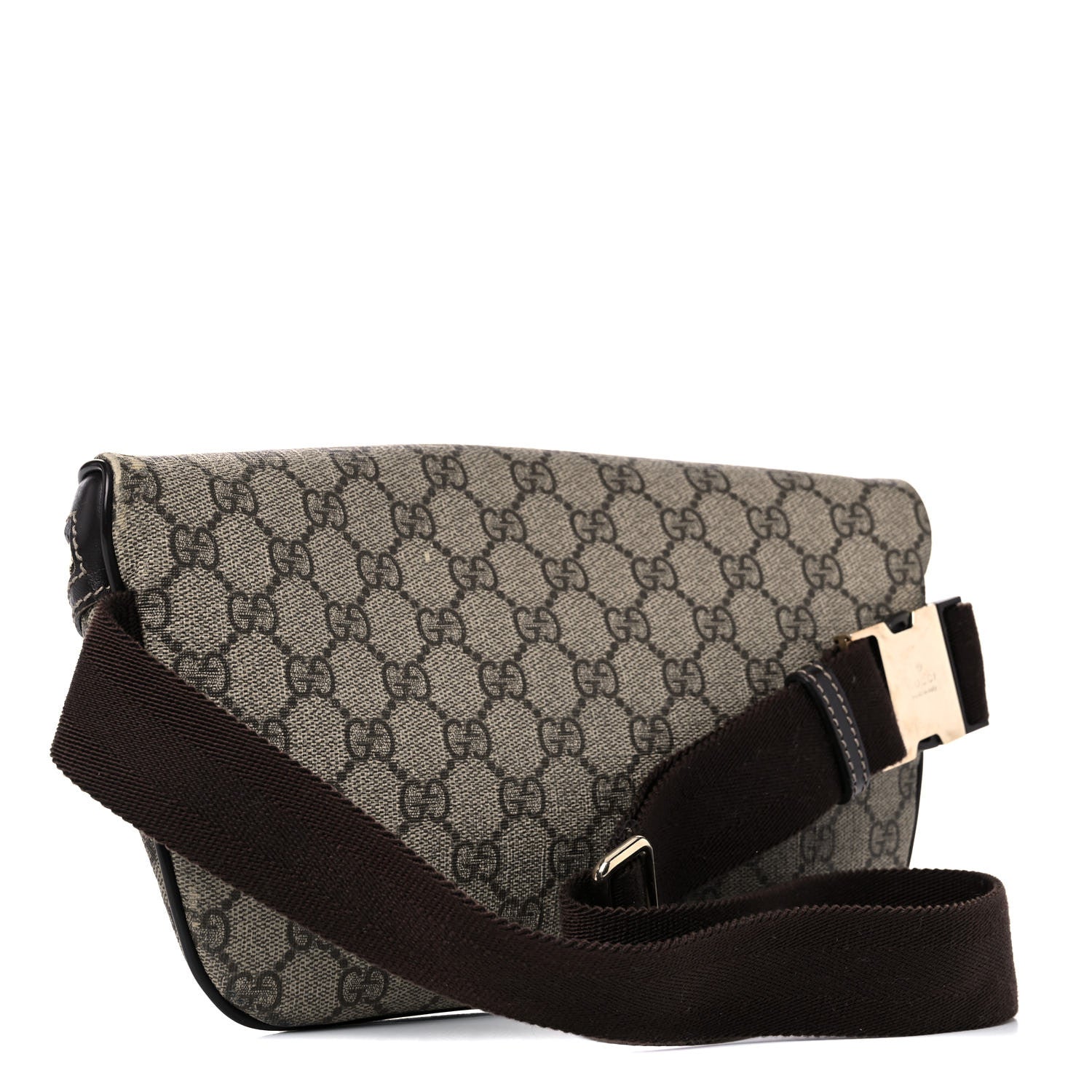 Gucci GG Supreme Monogram Belt Bag Dark Brown 3 of 26