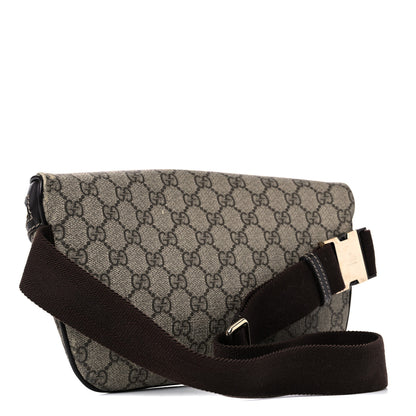 Gucci GG Supreme Monogram Belt Bag Dark Brown 3 of 26