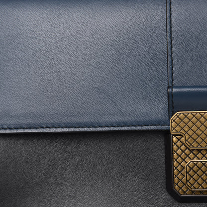 Bottega Veneta Nappa Medium Piazza Bag Ferro Gray Denim 13 of 15