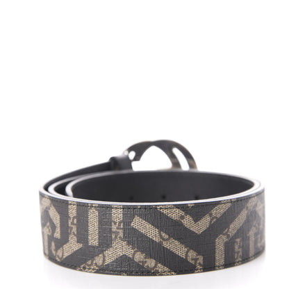 Gucci GG Supreme Monogram Caleido Interlocking G Belt 90 36 Dark Brown 2 of 4