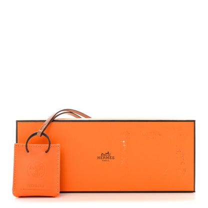 Hermes Milo Lambskin Swift Shopping Bag Charm Feu Gold 5 of 5