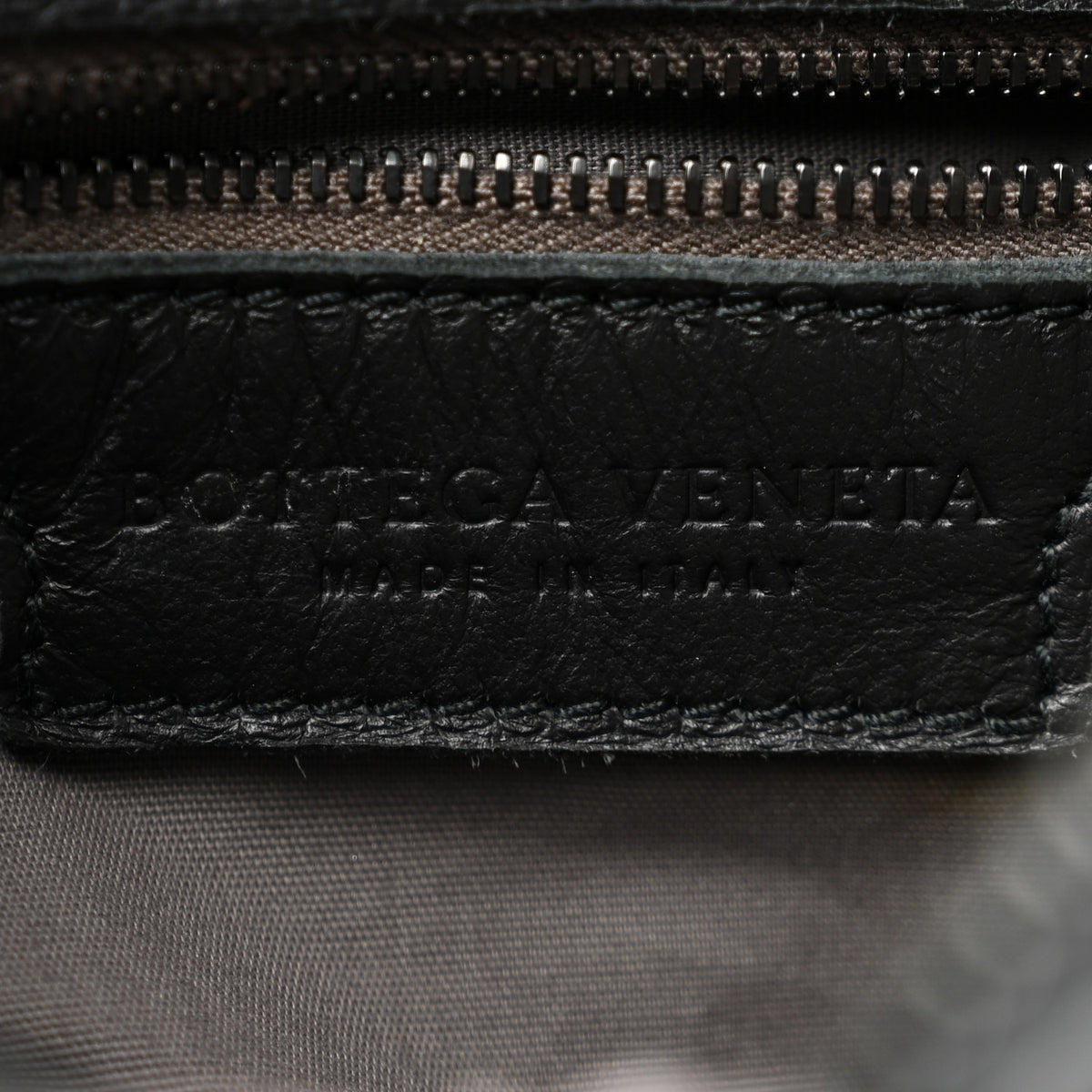Nappa Intrecciato Messenger Bag Black