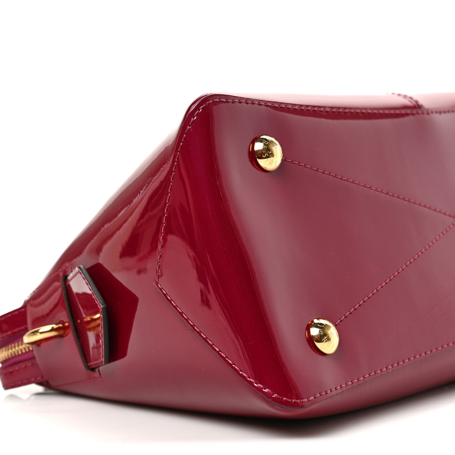 Patent Calfskin Miroir Tote Magenta