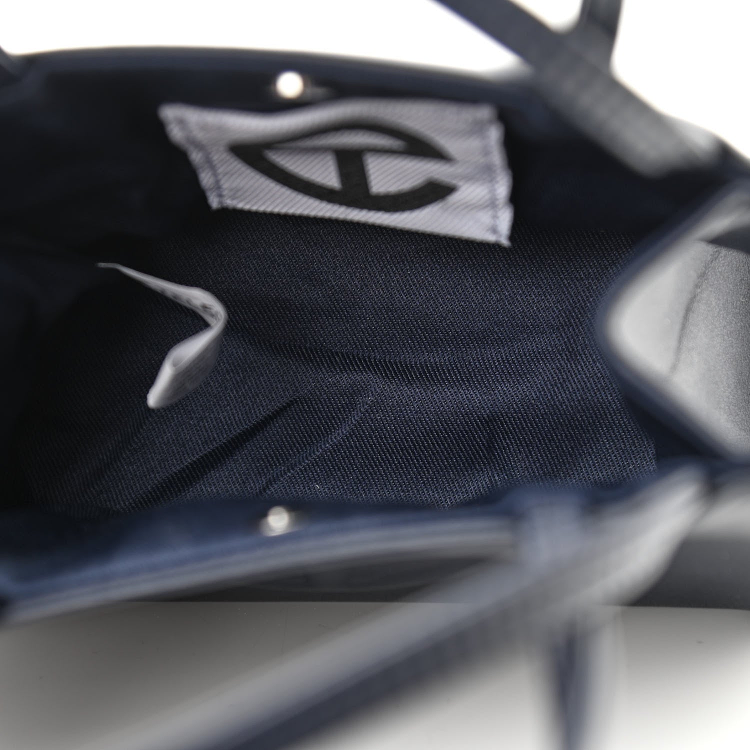 Telfar Vegan Leather Small Shopping Bag Navy 5 of 9