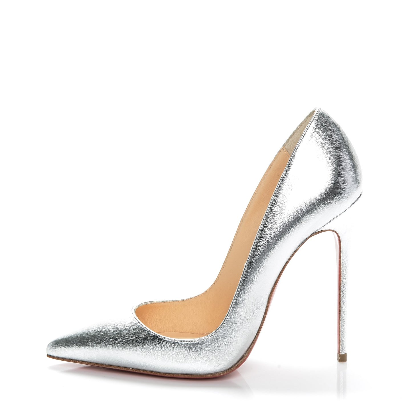 Metallic Calfskin So Kate 120 Pumps 35.5 Silver