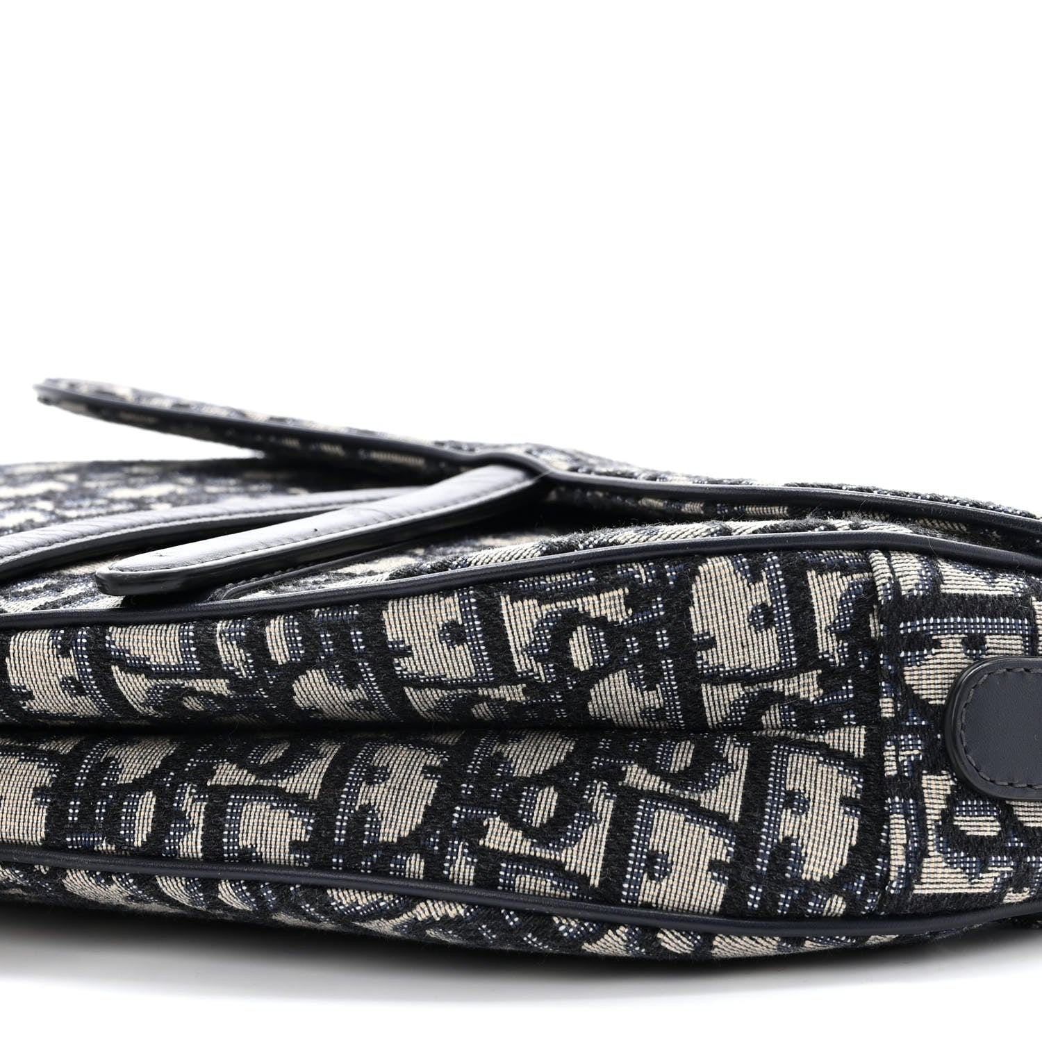 Christian Dior Oblique Saddle Bag Blue 10 of 11