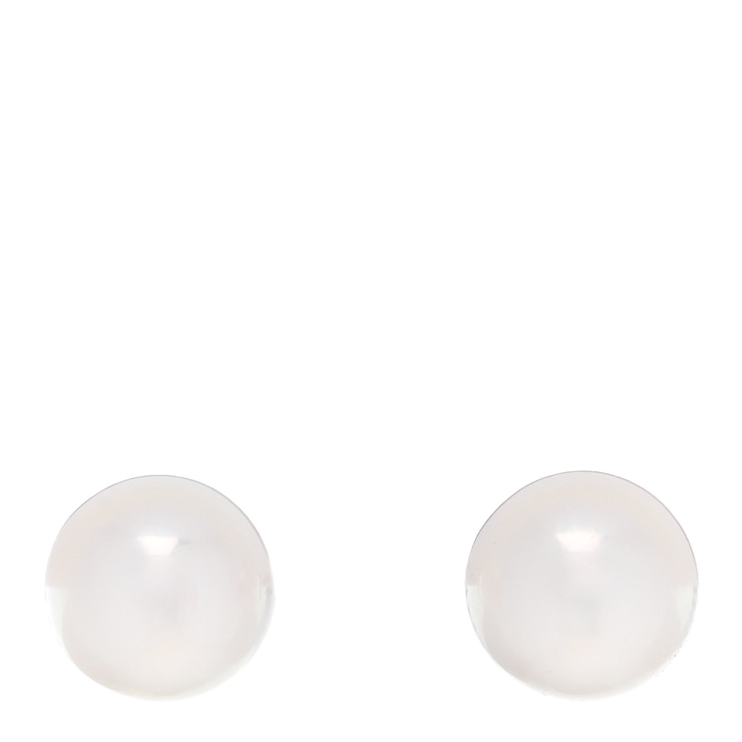 Mikimoto 18K White Gold Akoya Cultured Pearl 7-7.5mm Earrings 1 of 5