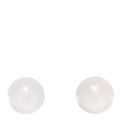 Mikimoto 18K White Gold Akoya Cultured Pearl 7-7.5mm Earrings 1 of 5