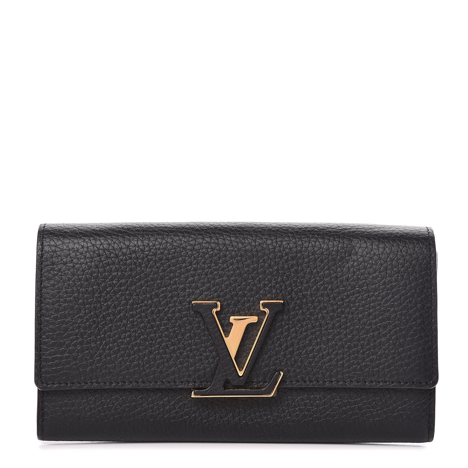 Louis Vuitton Taurillon Capucines Wallet Black 1 of 8