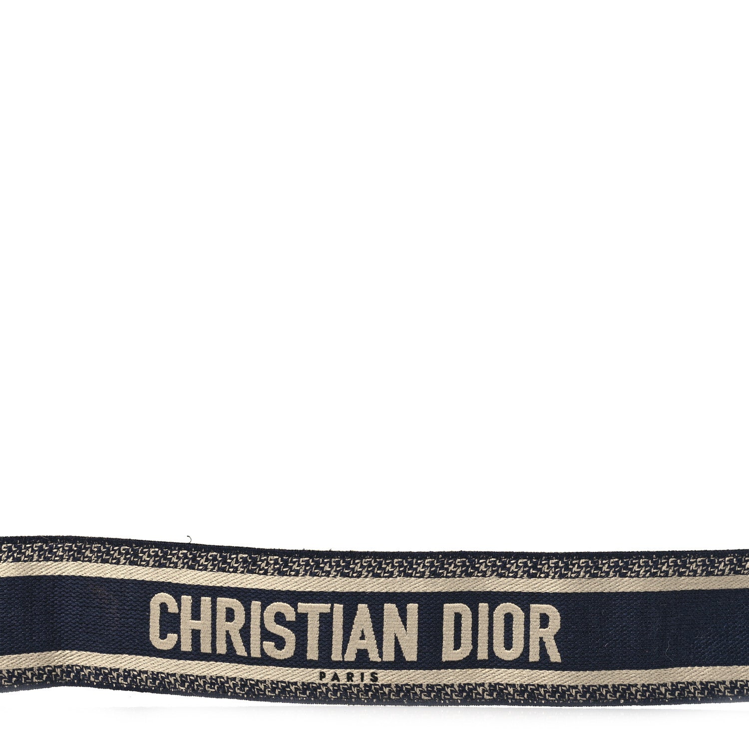 Christian Dior Canvas Embroidered Shoulder Strap Blue 5 of 6