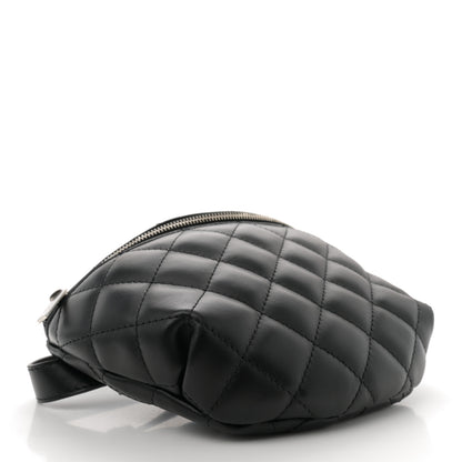Chanel Lambskin Quilted Waist Belt Bag Black 4 of 10