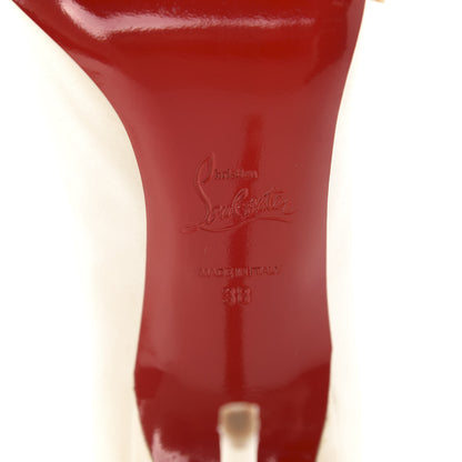 Christian Louboutin Crepe Satin Just Soon 100 Peep Toe Pumps 38 Off White 13 of 14