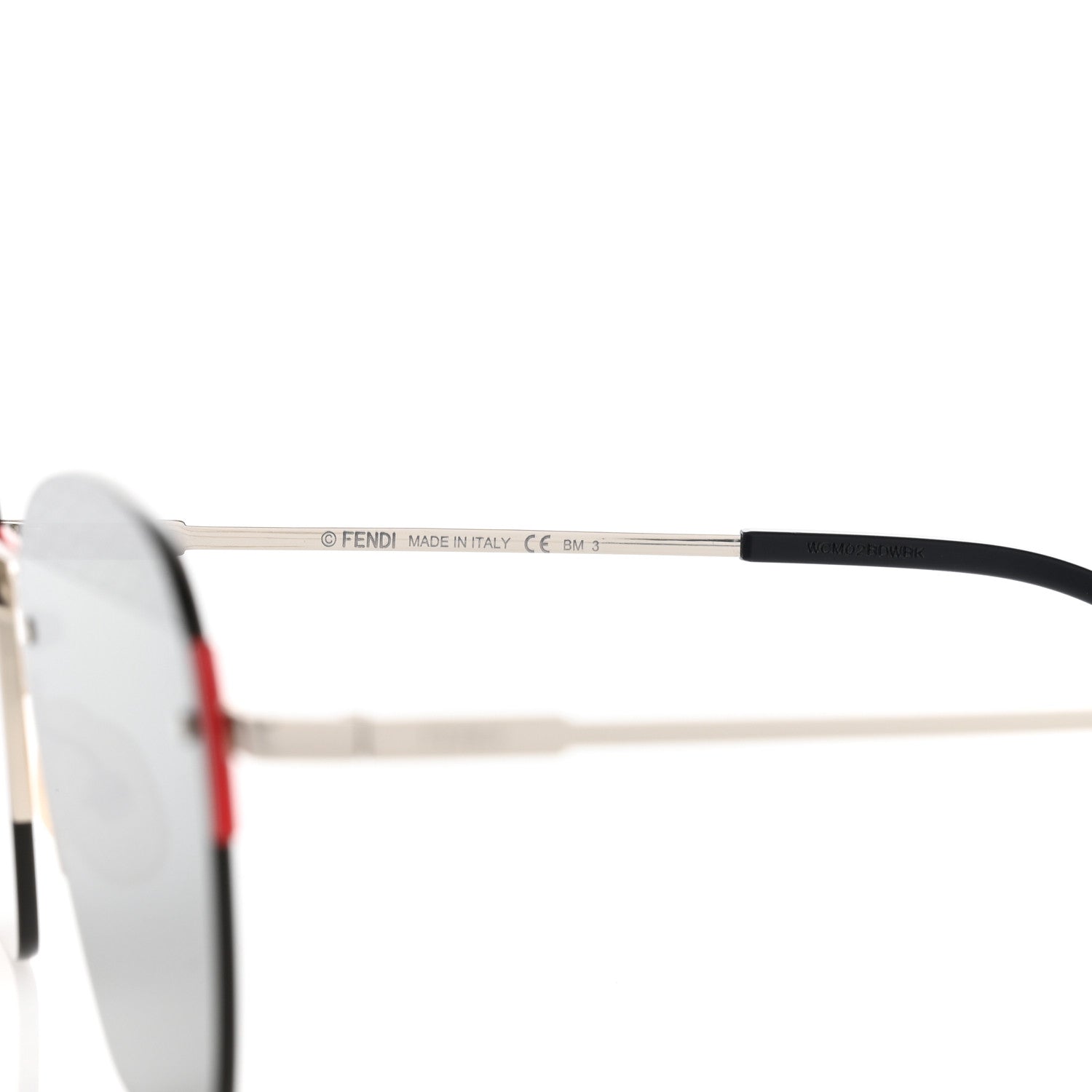 Fendi Metal Mirrored Sunglasses FF M0057/S Silver 6 of 8
