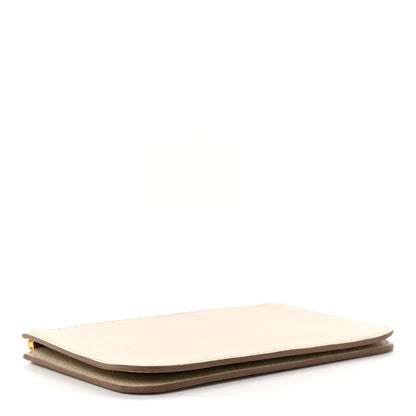 Hermes Evercolor Zipengo Chain D'Ancre Card Holder Craie 4 of 7