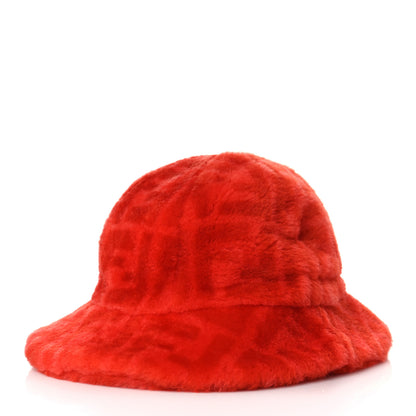 Fendi Wool FF Bucket Hat S Papaya 1 of 7