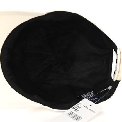 Chanel Cotton Sequin CC Cap Hat Ivory 7 of 8
