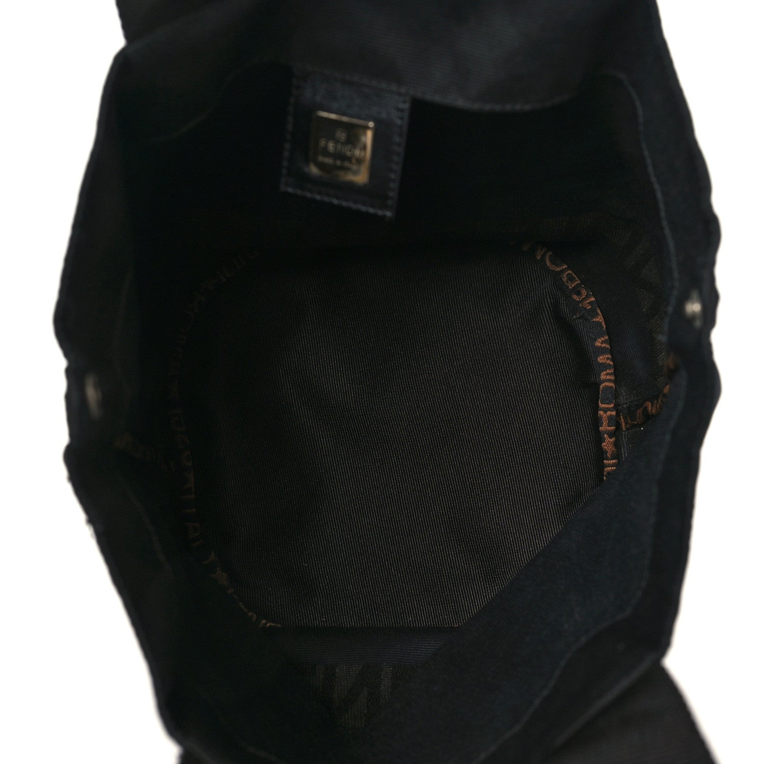 Fendi FF Canvas Bucket Bag Black 5 of 10