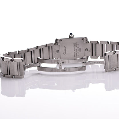 Cartier Stainless Steel 20mm Tank Francaise Quartz Watch 6 of 9