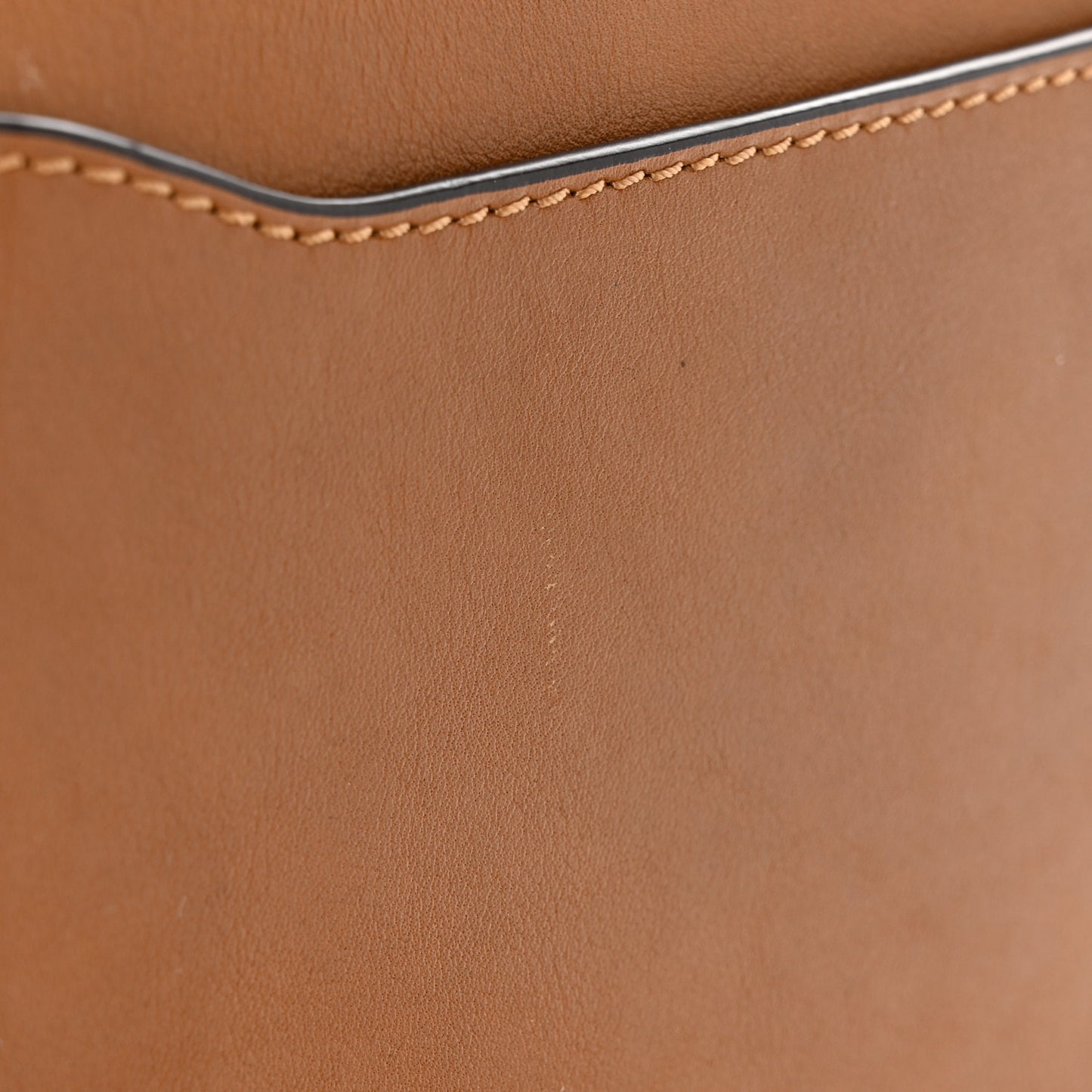 Calfskin Suede Medium Nile Bracelet Bag Caramel