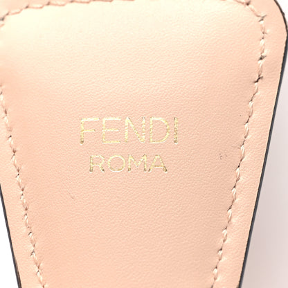 Fendi Jacquard Ribbon Vitello King FF Bi-Color Intreccio Adjustable Strap You Light Rose Camel 3 of 4