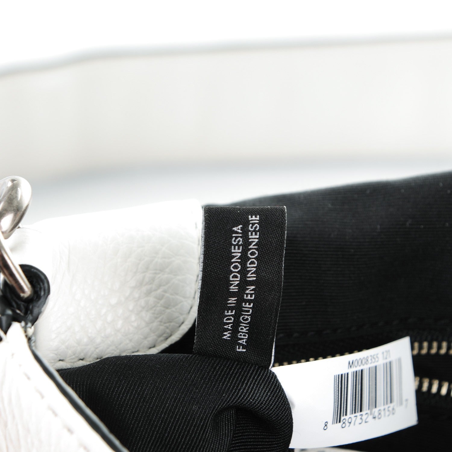 Marc Jacobs Calfskin Crystal Studded Small Pretty Young Thing Saddle Bag Star White 7 of 7