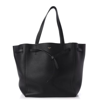 Celine Soft Grained Calfskin Small Belt Cabas Phantom Black 1 of 10