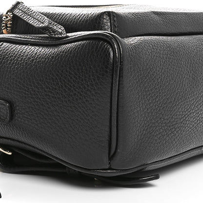 Gucci Pebbled Calfskin Soho Chain Backpack Black 9 of 10