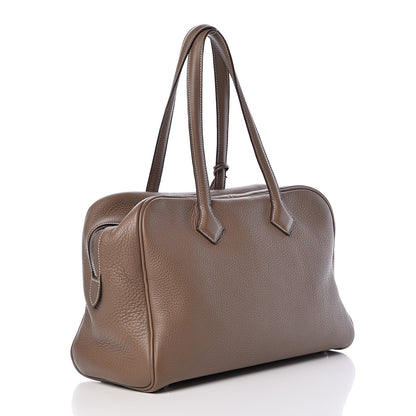 Hermes Taurillon Clemence Victoria II 35 Etoupe 3 of 14