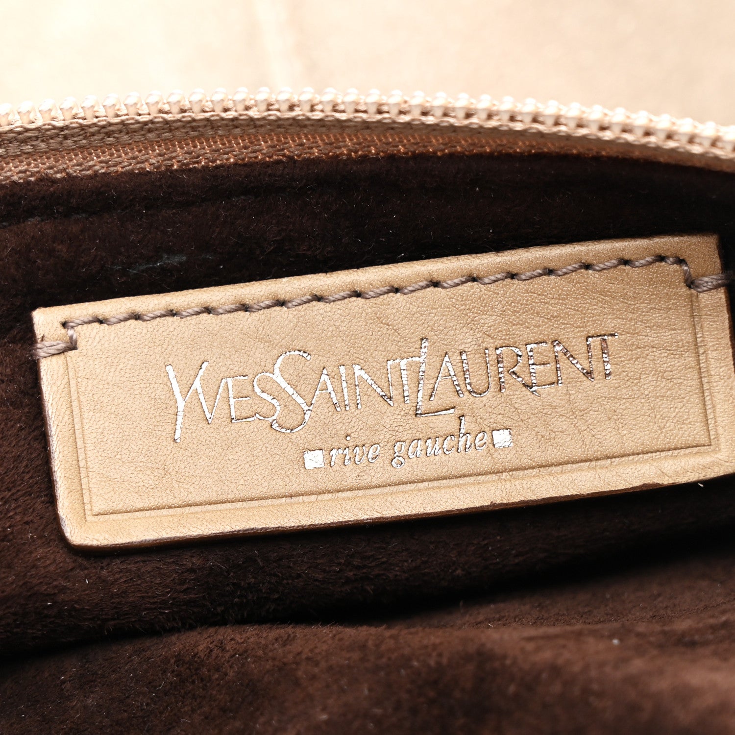 Saint Laurent Suede Calfskin Small Hobo Beige 6 of 12