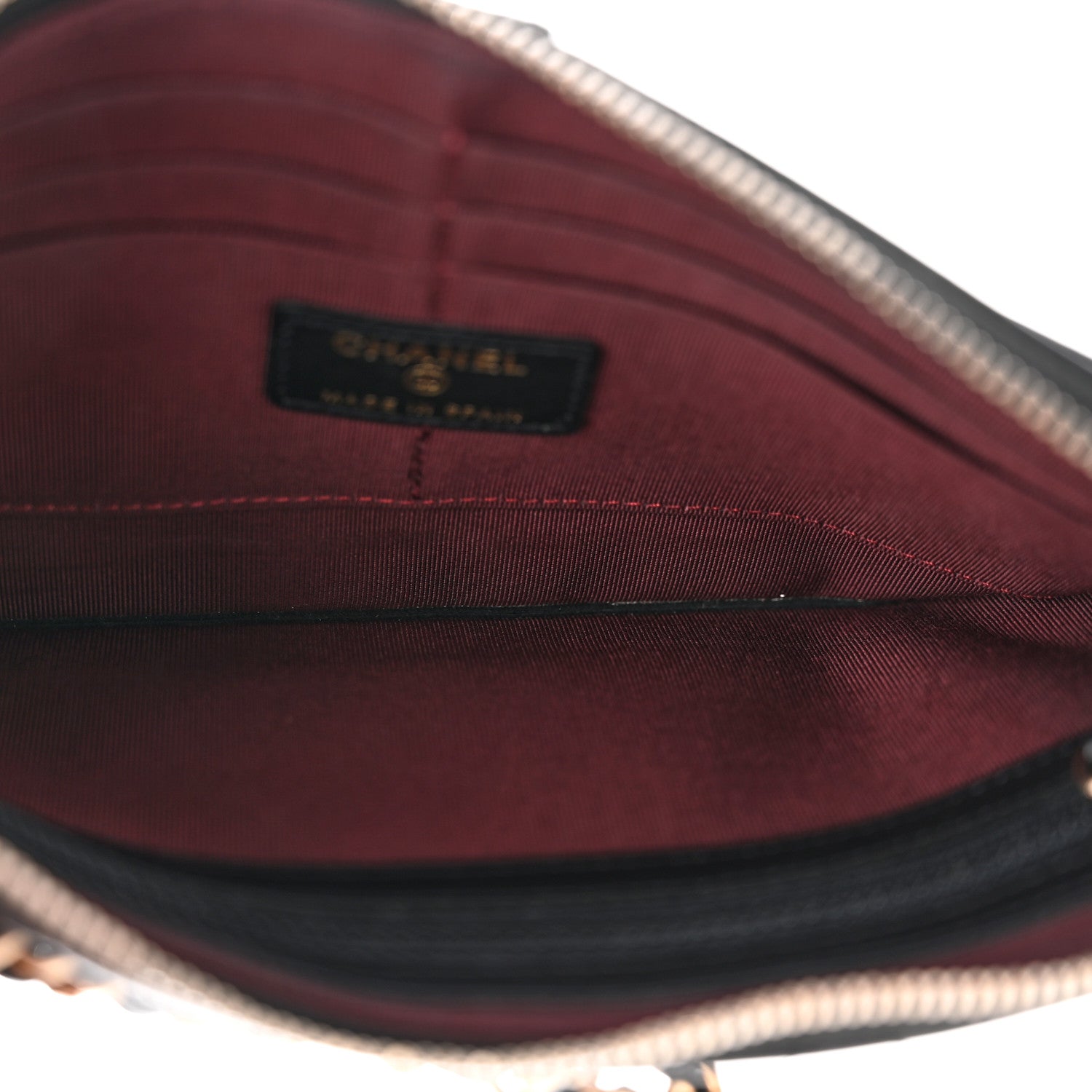 Chanel Lambskin Quilted Classic Pouch With Handle Black 5 of 11