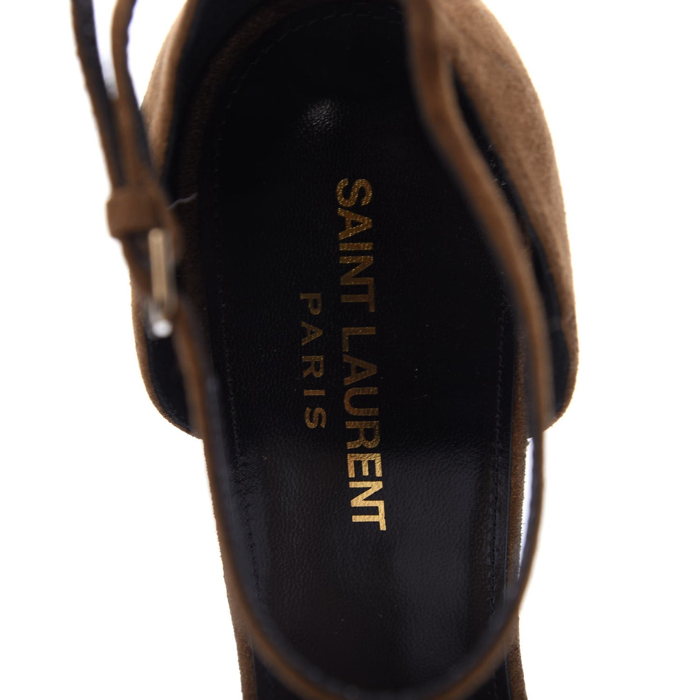 Suede Calfskin Opyum 110 Sandals 40 Cachemere Gold