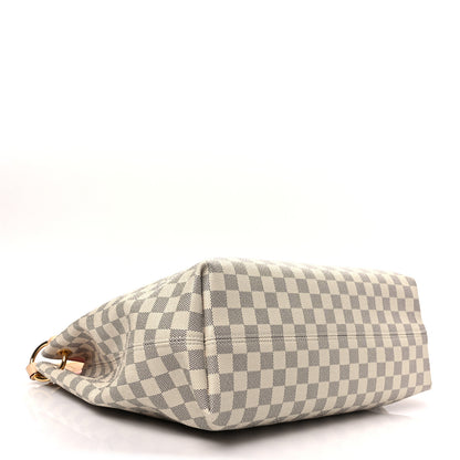 Louis Vuitton Damier Azur Graceful MM Rose Ballerine 3 of 6