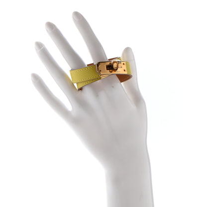 Hermes Epsom Kelly Double Tour Bracelet XS Lime 2 of 6