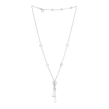 Bulgari 18K White Gold B.Zero1 Lavalier Necklace 3 of 6
