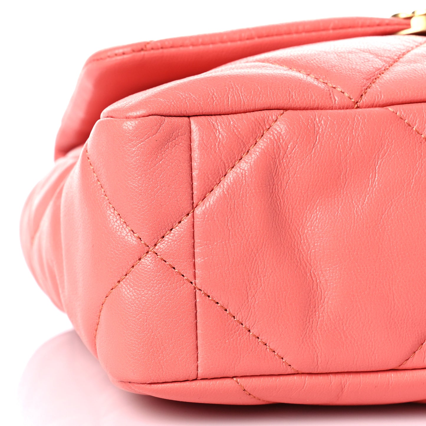 Goatskin Quilted Medium Chanel 19 Flap Pink