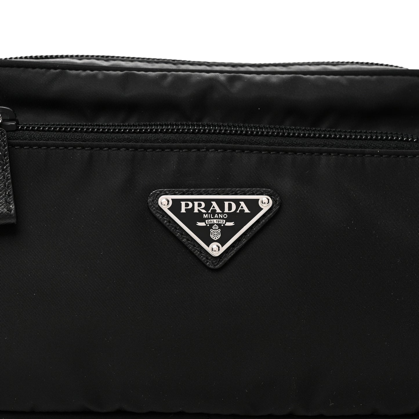 Re-Nylon Saffiano Belt Bag Black