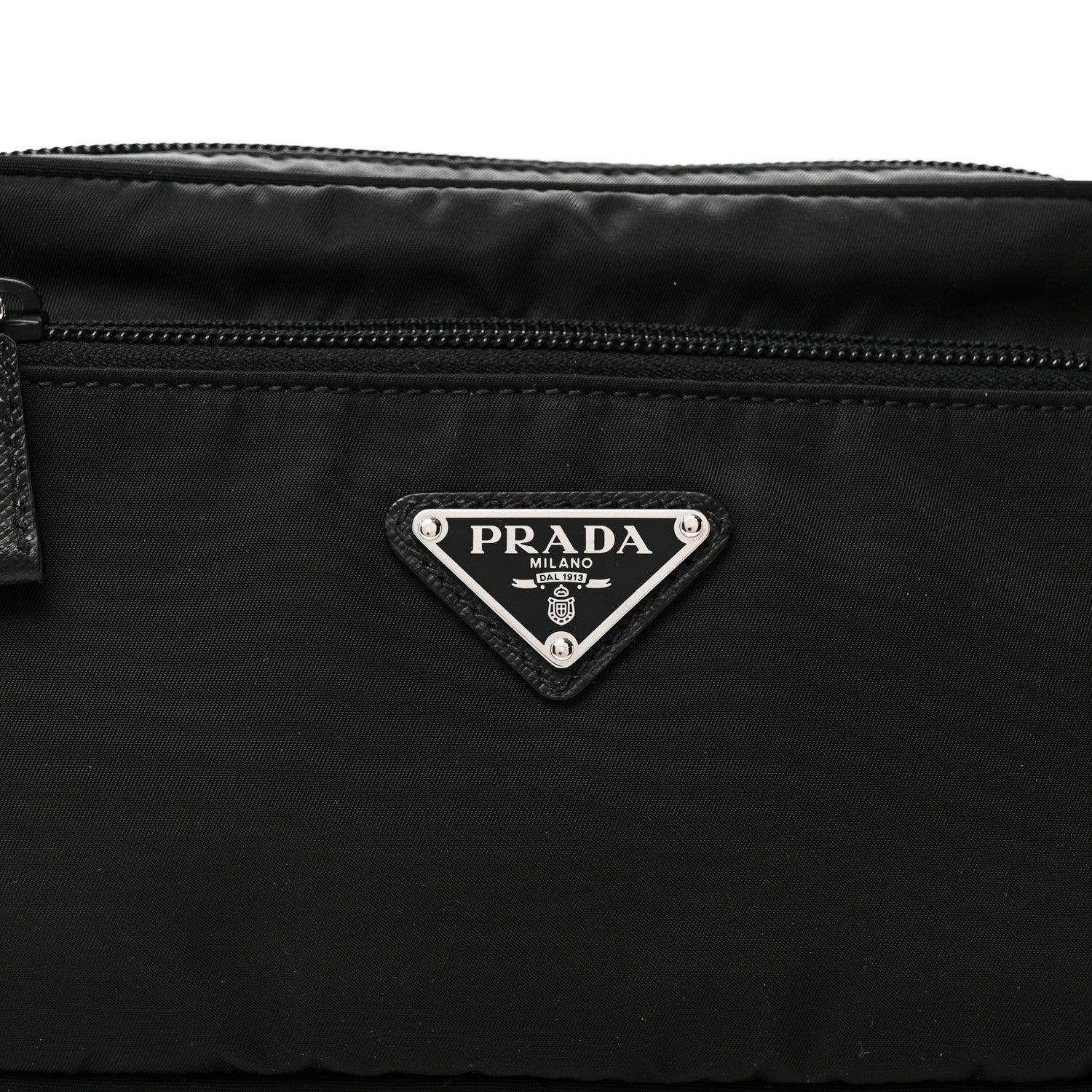Prada Re-Nylon Saffiano Belt Bag Black 8 of 11