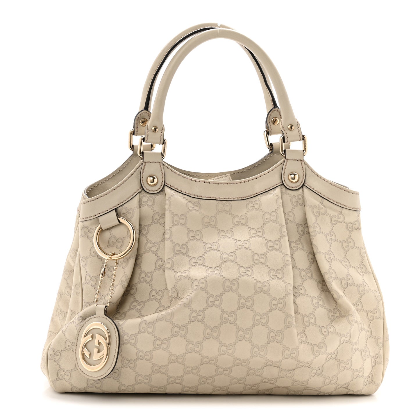 Guccissima Medium Sukey Tote Mystic White