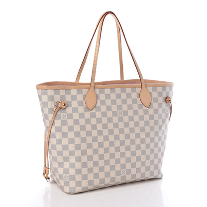 Louis Vuitton Damier Azur Neo Neverfull MM Rose Ballerine 4 of 11