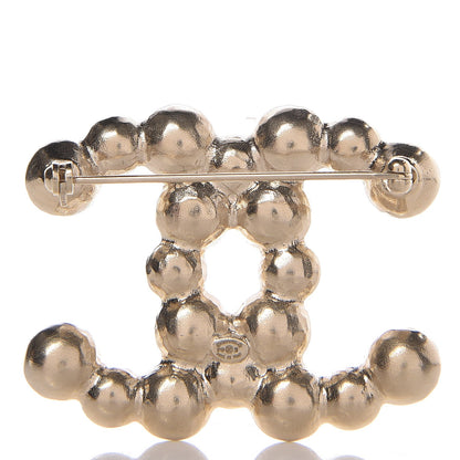 Chanel Pearl CC Brooch Gold 3 of 4