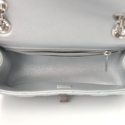 Chanel Metallic Grained Calfskin Quilted 2.55 Reissue Mini Flap Silver 5 of 9