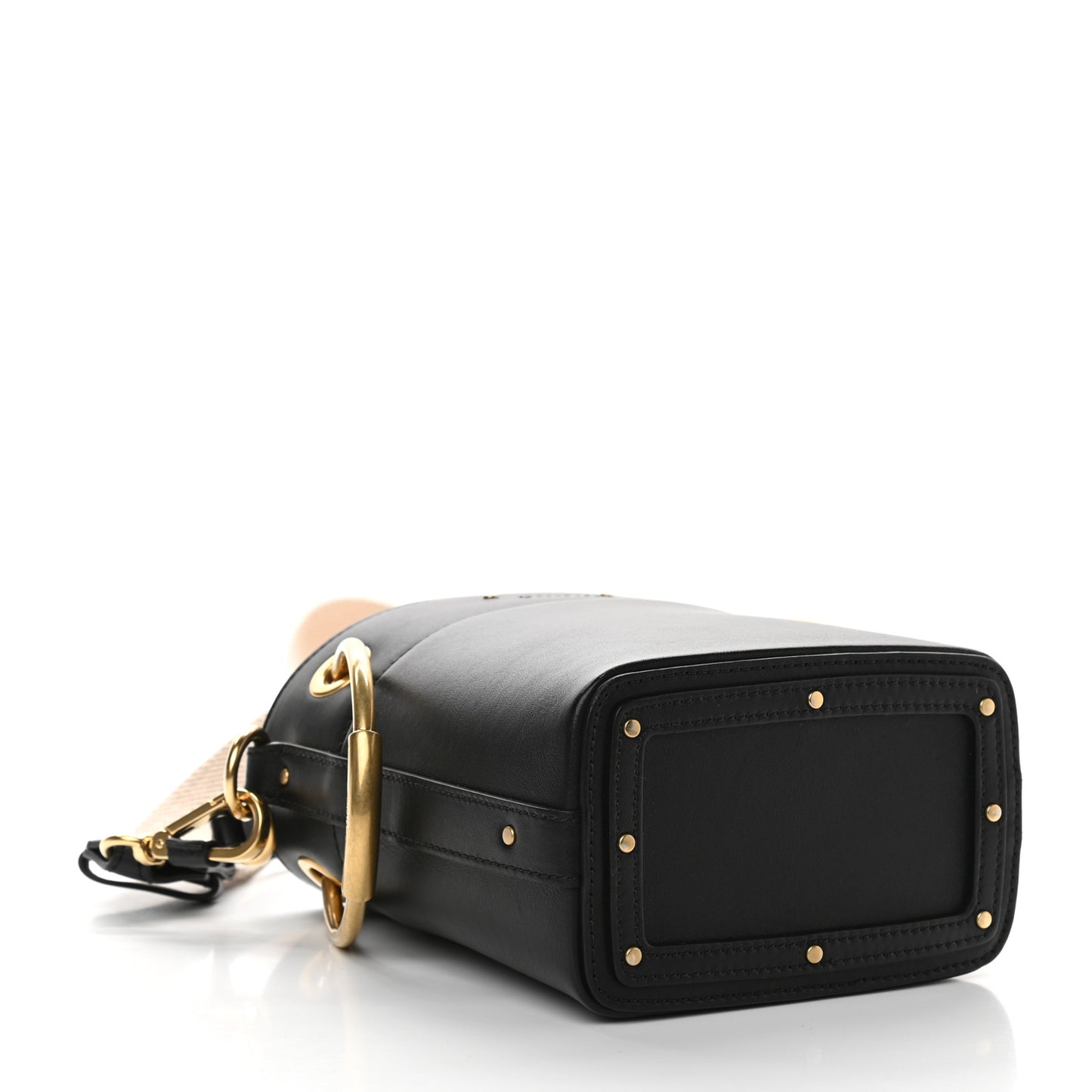 Smooth Calfskin Mini Roy Bucket Bag Black