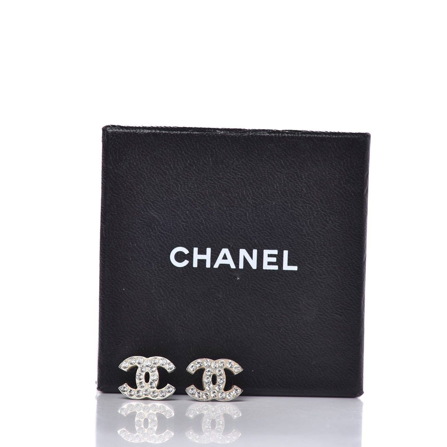 Crystal Timeless CC Earrings Silver
