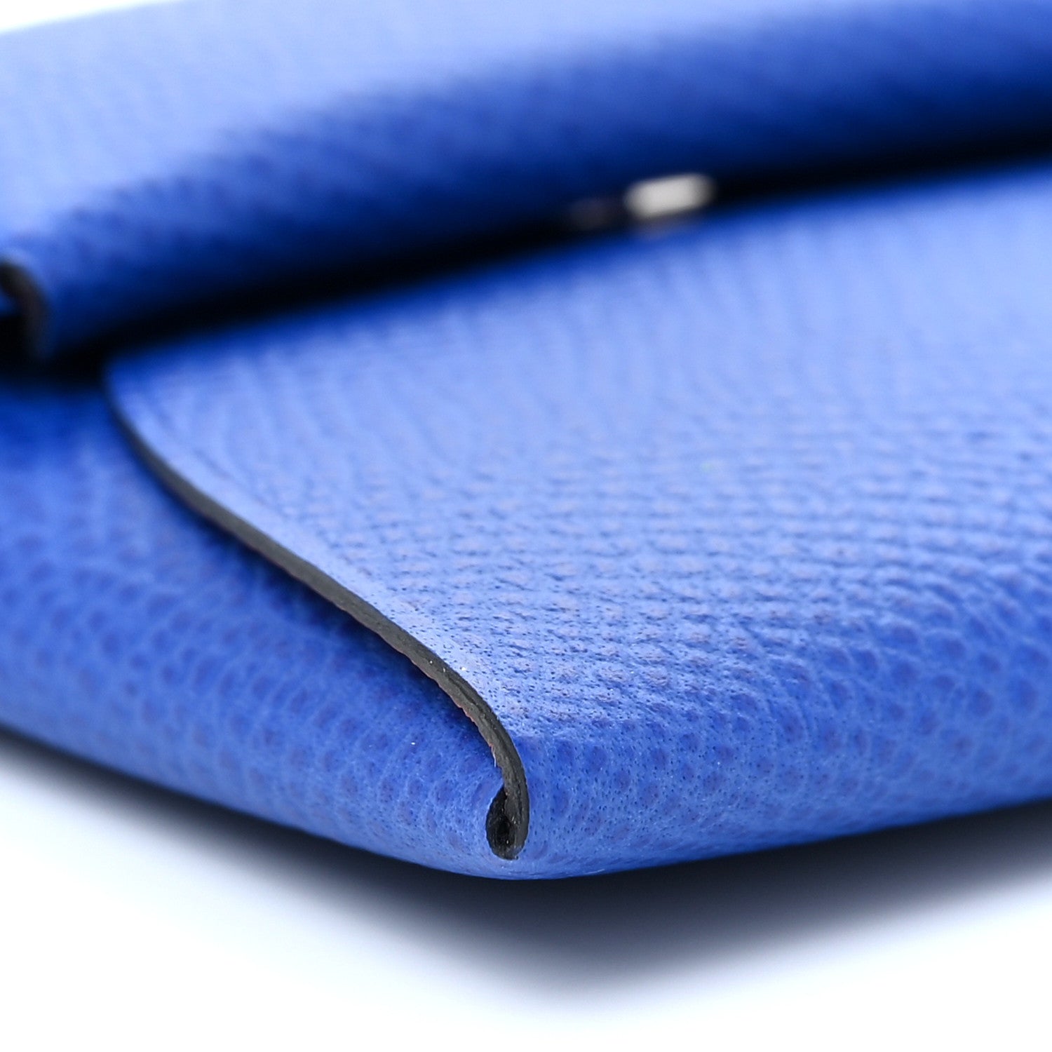 Hermes Epsom Bastia Verso Coin Purse Bleu France Orange 8 of 10